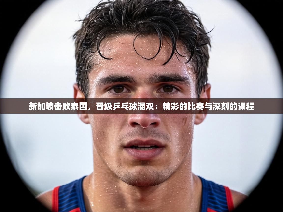 新加坡击败泰国，晋级乒乓球混双：精彩的比赛与深刻的课程